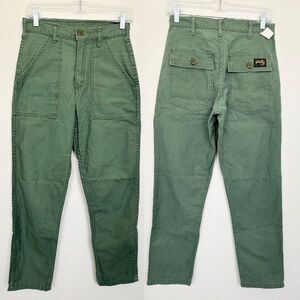 Stan Ray Vintage Fatigue Army Green Pants Tapered Leg Cotton Mens 28x32 Waist 28